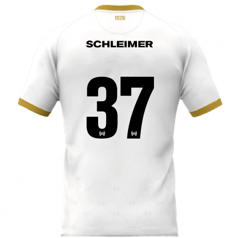 Danxen Pánské Lukas Schleimer #37 Bílá Zlatá Daleko Hráčské Dresy 2025/26 Dres