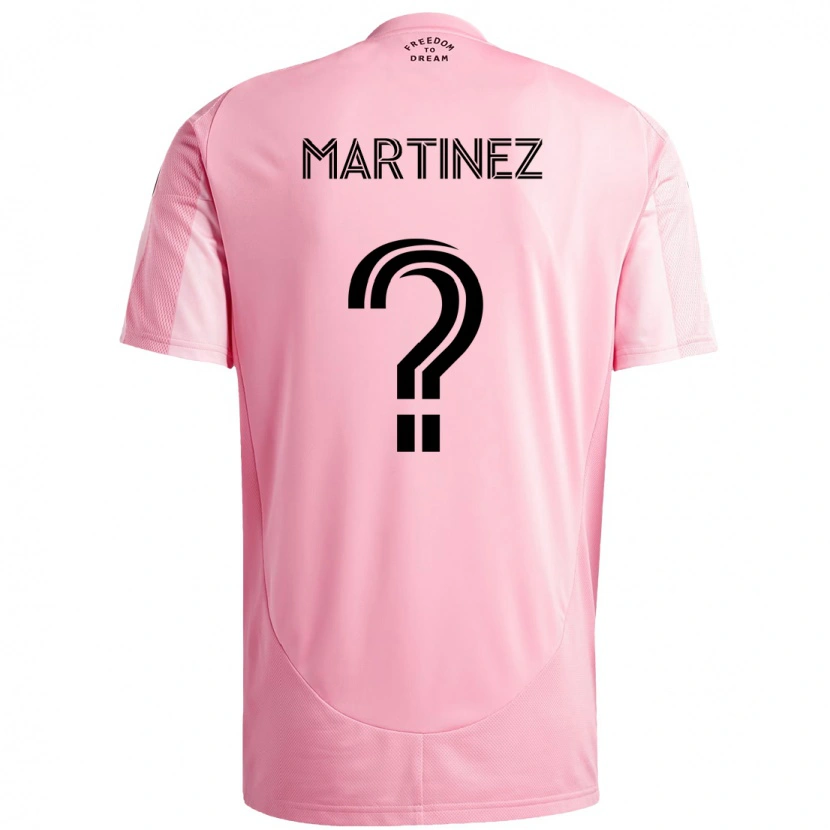 Danxen Dětské Derrek Martinez #0 Černá Růžová Domů Hráčské Dresy 2025/26 Dres