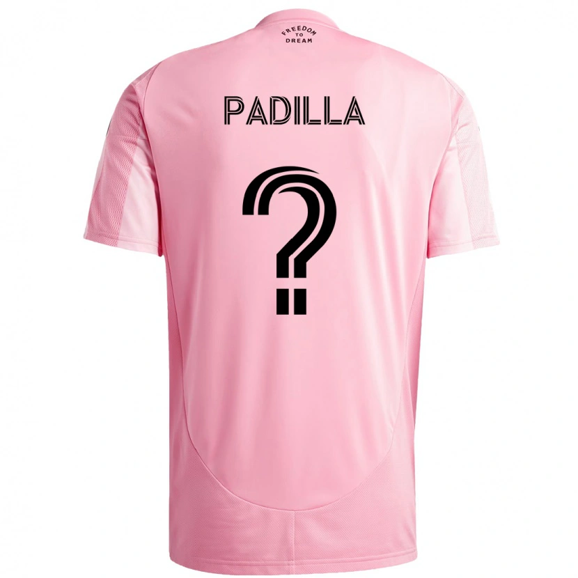 Danxen Dětské Leandro Padilla #0 Černá Růžová Domů Hráčské Dresy 2025/26 Dres