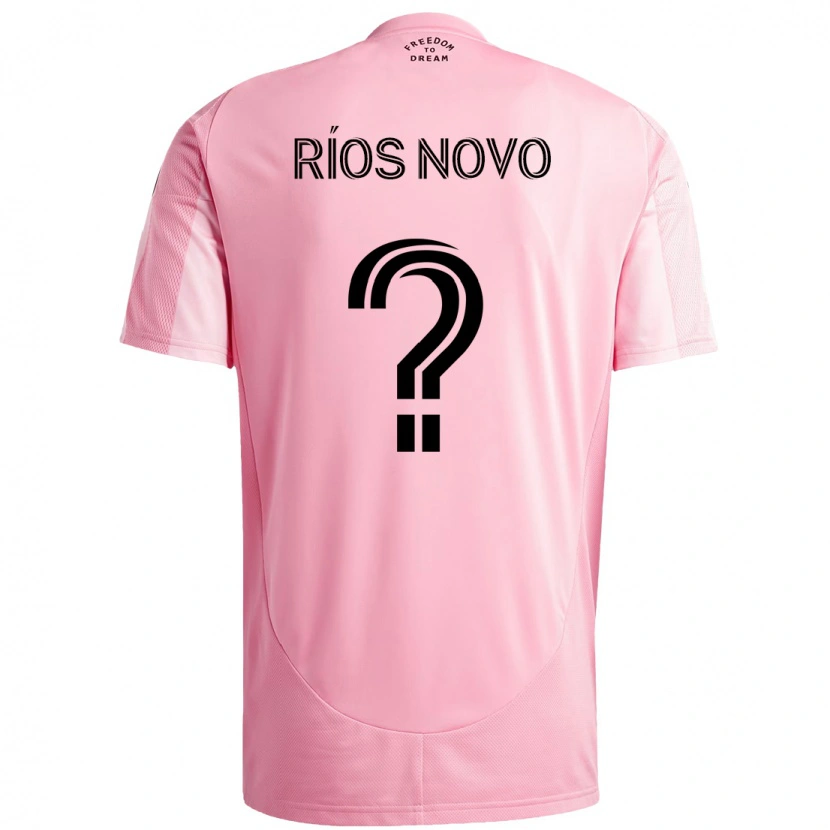 Danxen Dětské Rocco Ríos Novo #0 Černá Růžová Domů Hráčské Dresy 2025/26 Dres