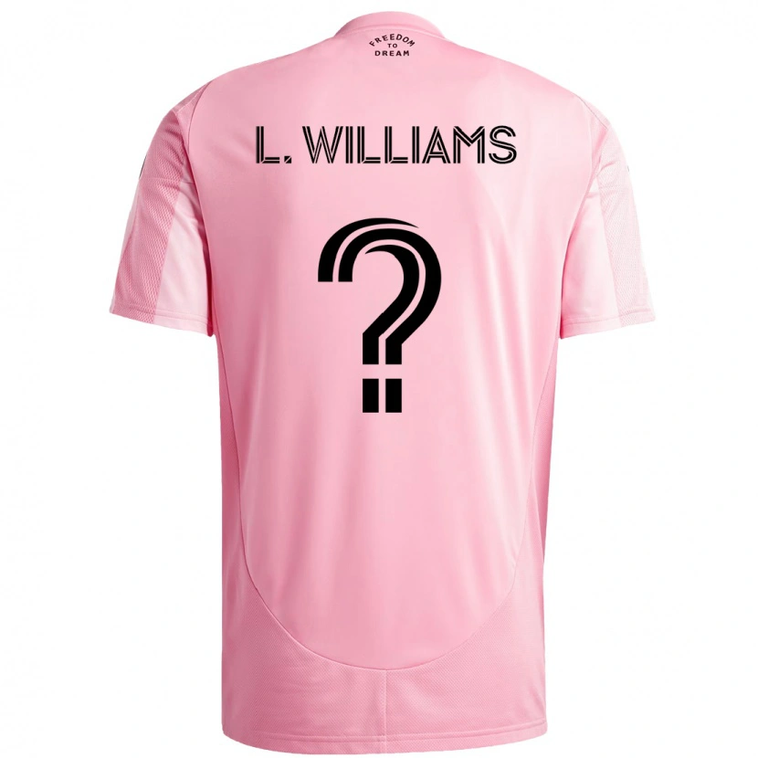 Danxen Dětské Levi Williams #0 Černá Růžová Domů Hráčské Dresy 2025/26 Dres