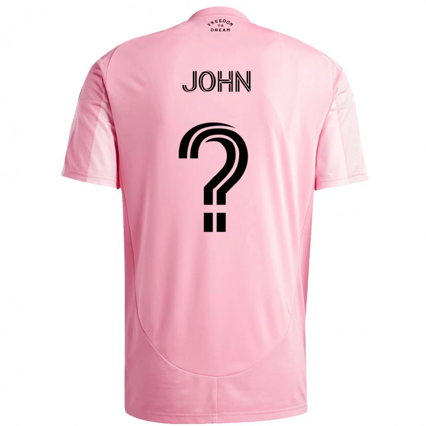 Danxen Dětské Quinton John #0 Černá Růžová Domů Hráčské Dresy 2025/26 Dres
