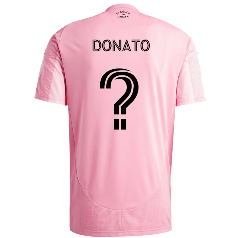 Danxen Dětské Benjamin Donato #0 Černá Růžová Domů Hráčské Dresy 2025/26 Dres