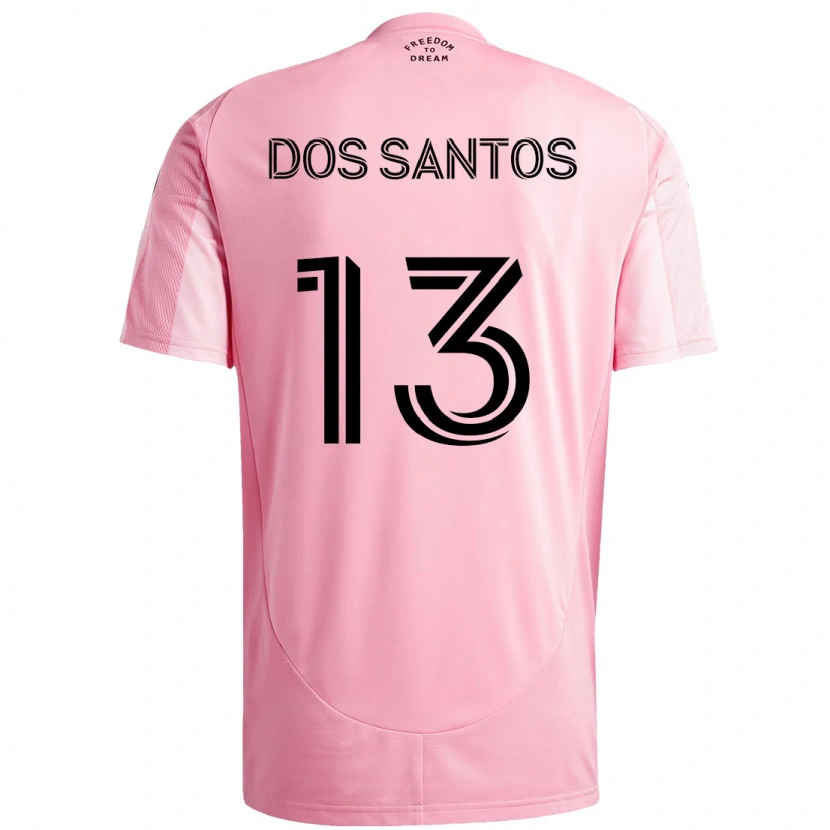 Danxen Dětské Cj Dos Santos #13 Černá Růžová Domů Hráčské Dresy 2025/26 Dres