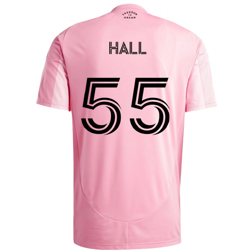 Danxen Dětské Tyler Hall #55 Černá Růžová Domů Hráčské Dresy 2025/26 Dres