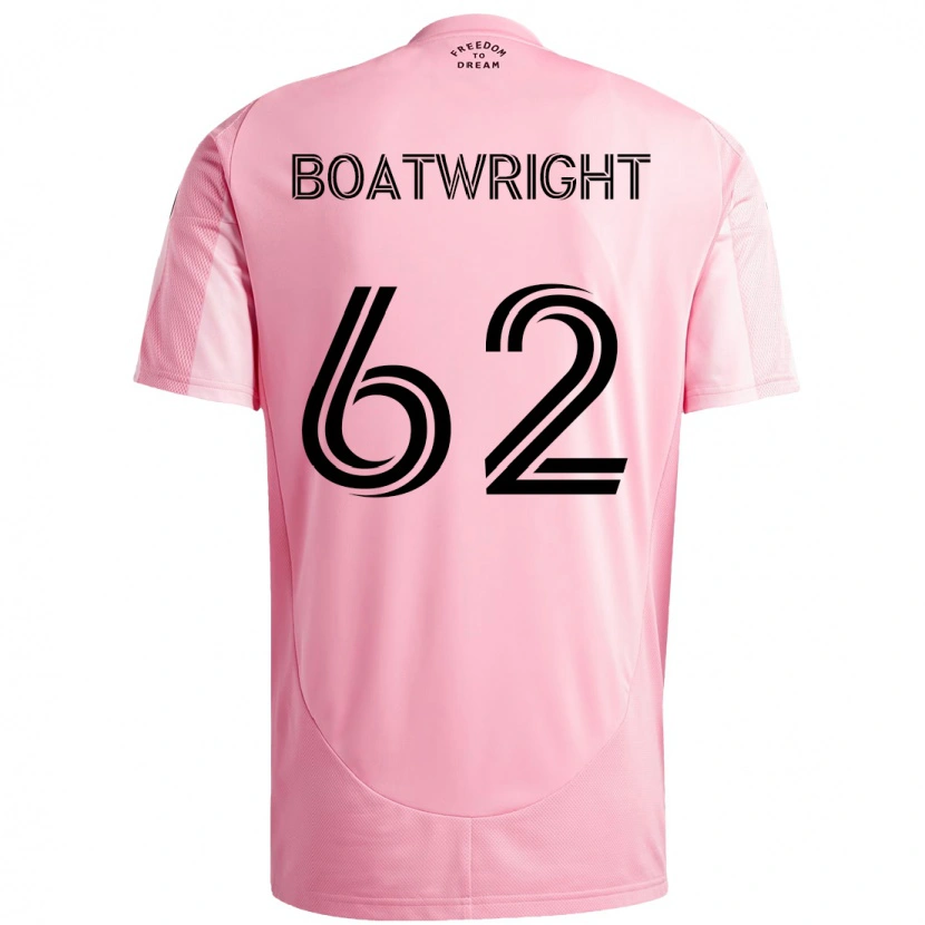Danxen Dětské Israel Boatwright #62 Černá Růžová Domů Hráčské Dresy 2025/26 Dres