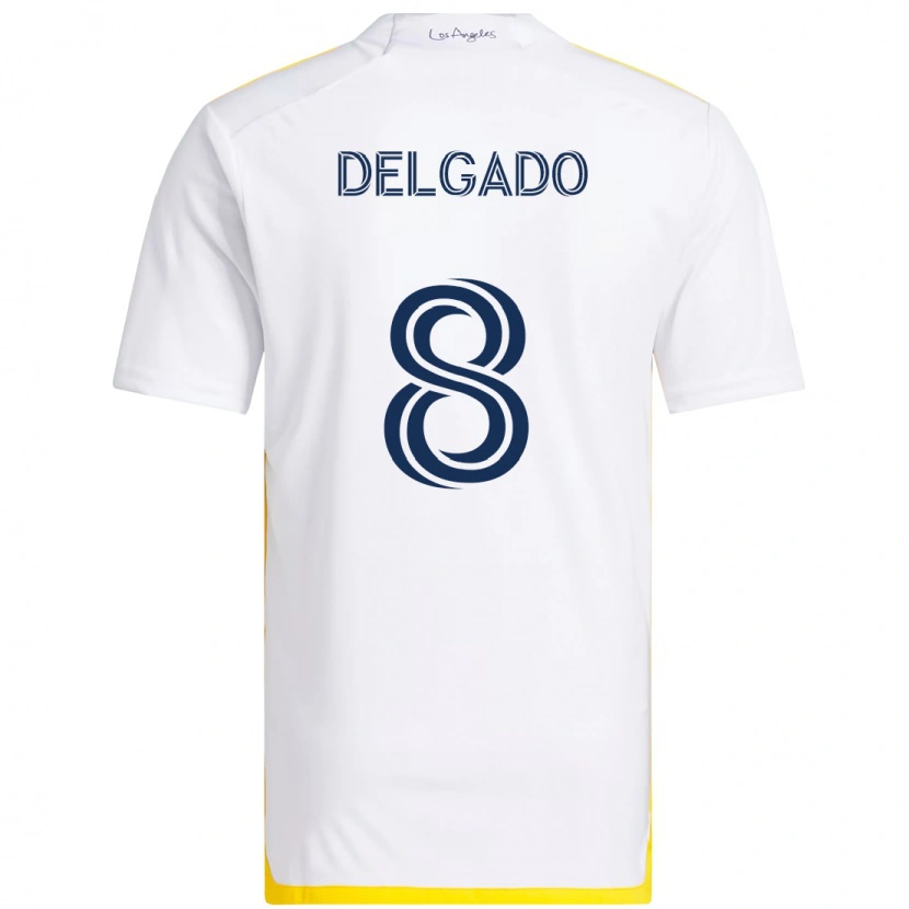 Danxen Dětské Mark Delgado #8 Fialová Modrá Domů Hráčské Dresy 2025/26 Dres
