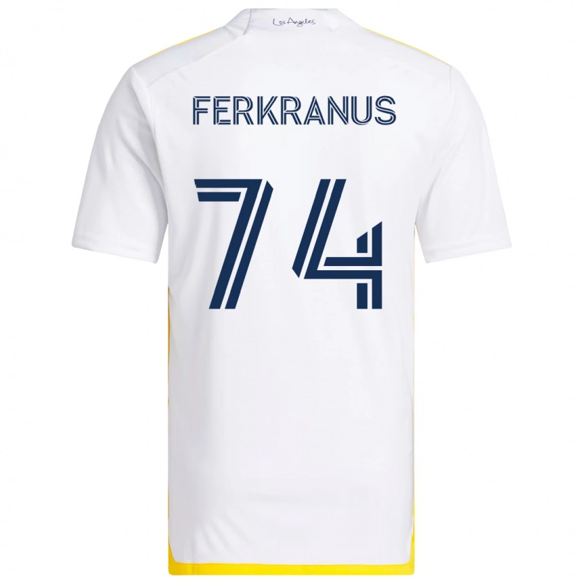 Danxen Dětské Marcus Ferkranus #74 Fialová Modrá Domů Hráčské Dresy 2025/26 Dres