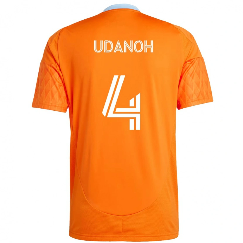 Danxen Dětské Iffy Udanoh #4 Fialová Oranžová Domů Hráčské Dresy 2025/26 Dres