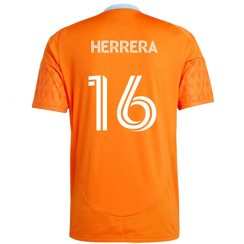 Danxen Dětské Hector Herrera #16 Fialová Oranžová Domů Hráčské Dresy 2025/26 Dres