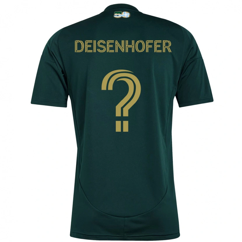Danxen Dětské Maximilian Deisenhofer #0 Béžová Zelená Domů Hráčské Dresy 2025/26 Dres