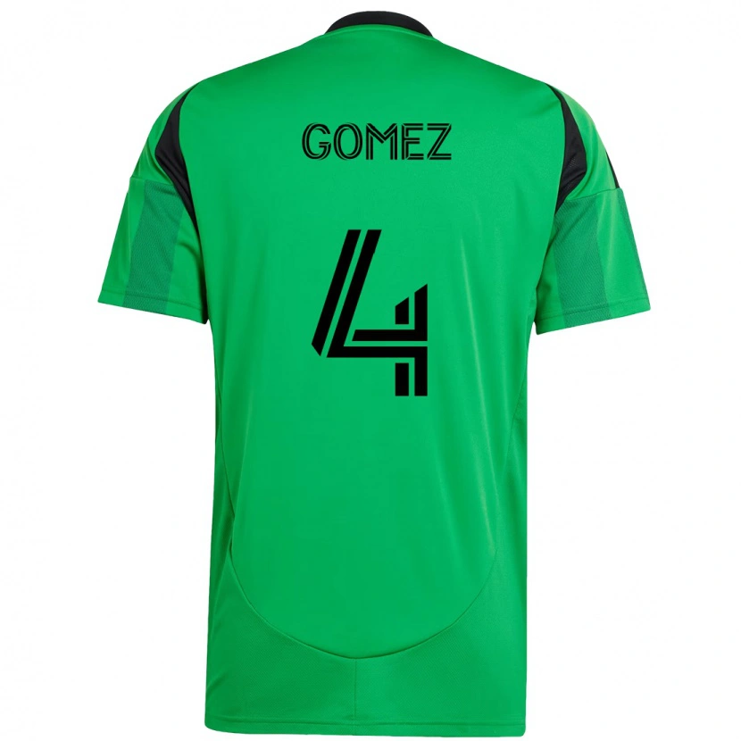 Danxen Dětské Antonio Gomez #4 Bílá Zelená Domů Hráčské Dresy 2025/26 Dres