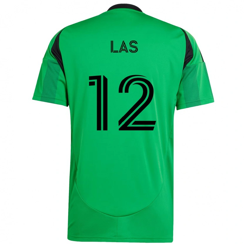 Danxen Dětské Damian Las #12 Bílá Zelená Domů Hráčské Dresy 2025/26 Dres