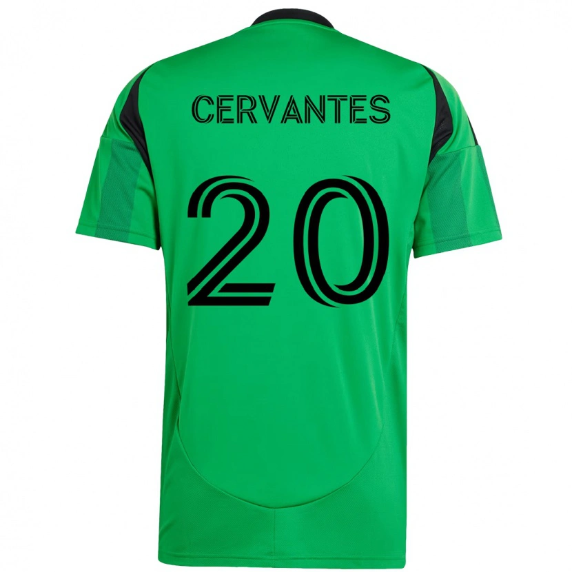 Danxen Dětské Aaron Cervantes #20 Bílá Zelená Domů Hráčské Dresy 2025/26 Dres