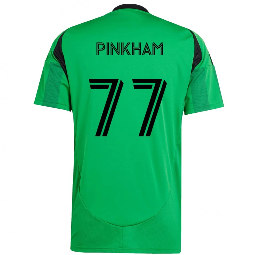 Danxen Dětské Chris Pinkham #77 Bílá Zelená Domů Hráčské Dresy 2025/26 Dres