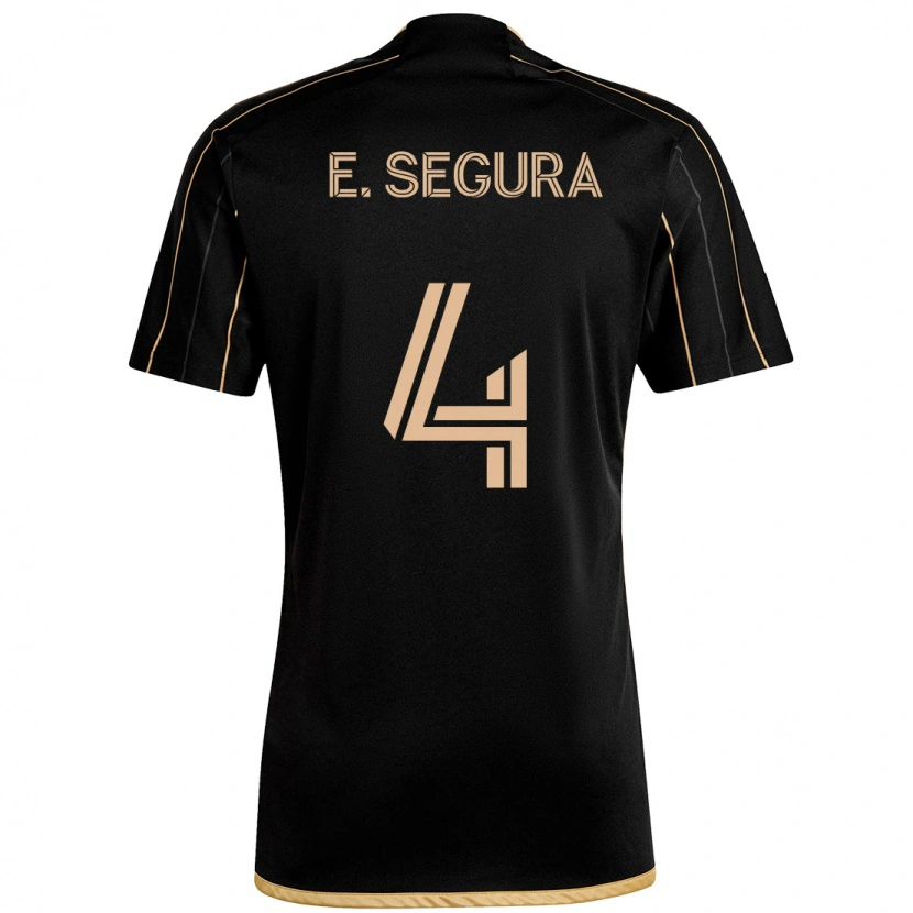Danxen Dětské Eddie Segura #4 Černá Hnědá Domů Hráčské Dresy 2025/26 Dres