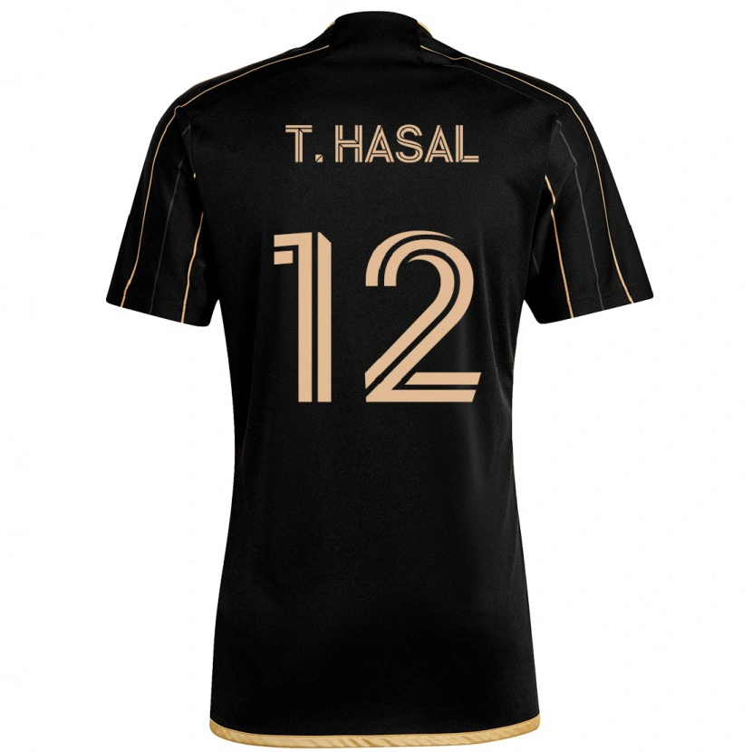 Danxen Dětské Thomas Hasal #12 Bílá Hnědá Domů Hráčské Dresy 2025/26 Dres