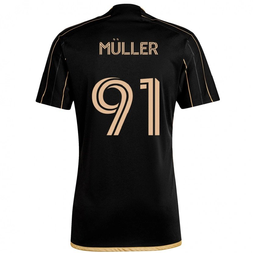 Danxen Dětské Luis Müller #91 Bílá Hnědá Domů Hráčské Dresy 2025/26 Dres