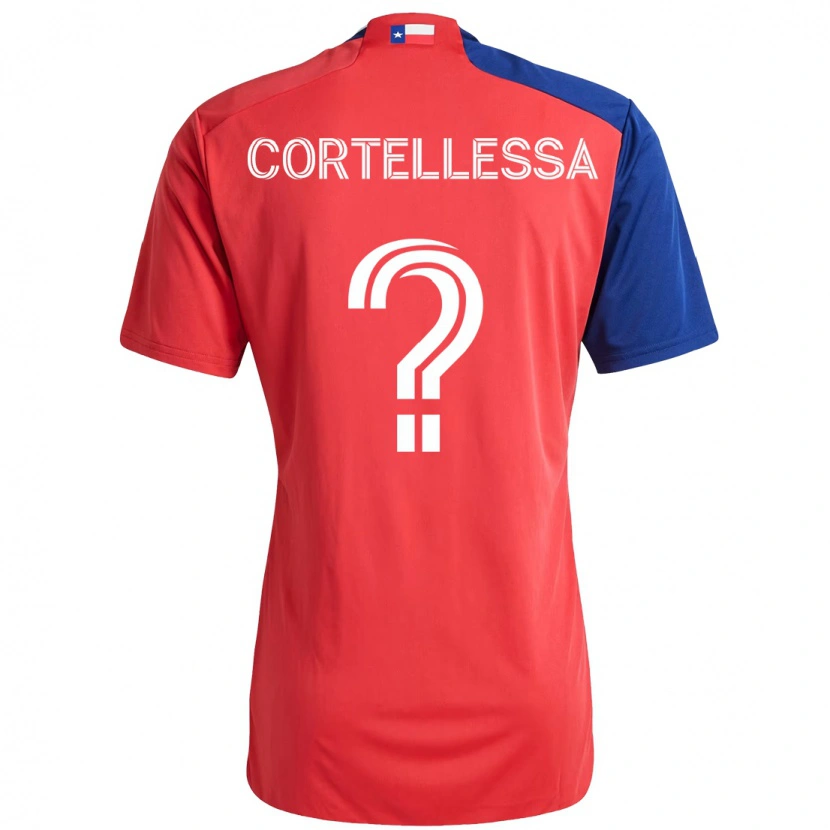 Danxen Dětské Michael Cortellessa #0 Světle Modrá Červená Domů Hráčské Dresy 2025/26 Dres