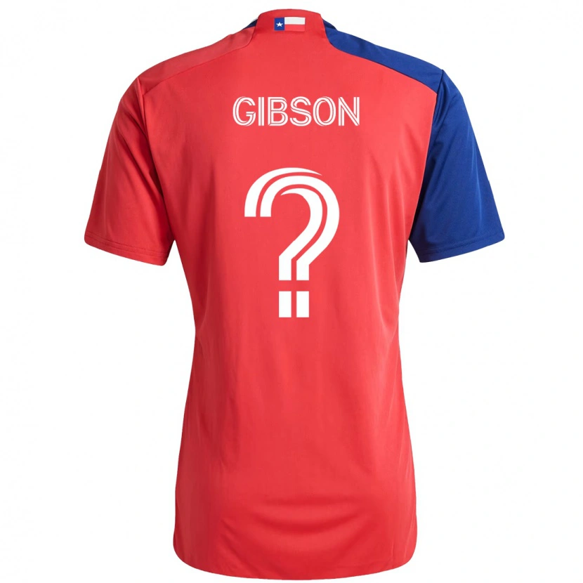 Danxen Dětské Jonah Gibson #0 Světle Modrá Červená Domů Hráčské Dresy 2025/26 Dres