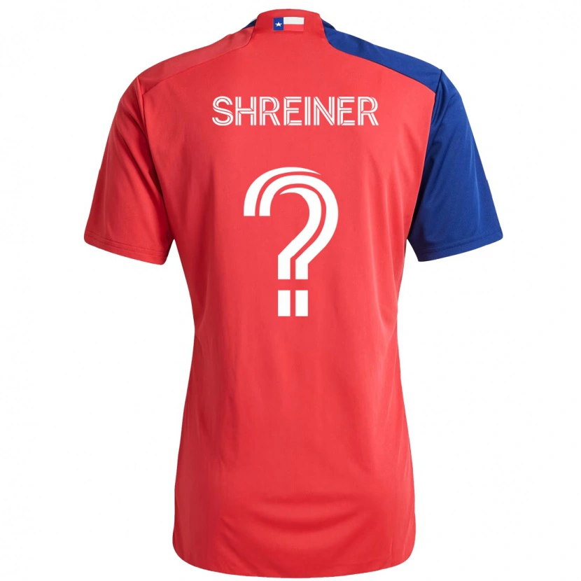 Danxen Dětské Luke Shreiner #0 Světle Modrá Červená Domů Hráčské Dresy 2025/26 Dres