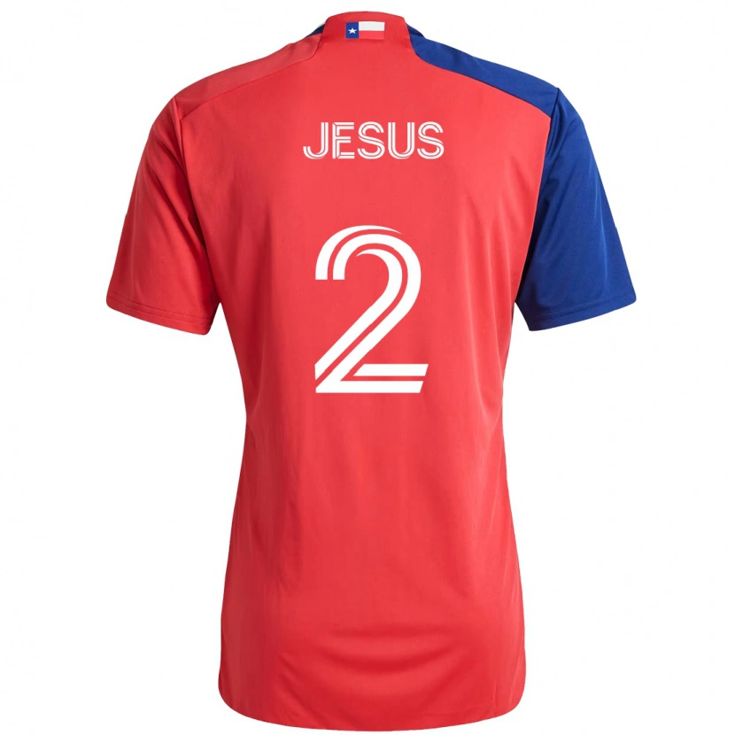 Danxen Dětské Geovane Jesus #2 Světle Modrá Červená Domů Hráčské Dresy 2025/26 Dres