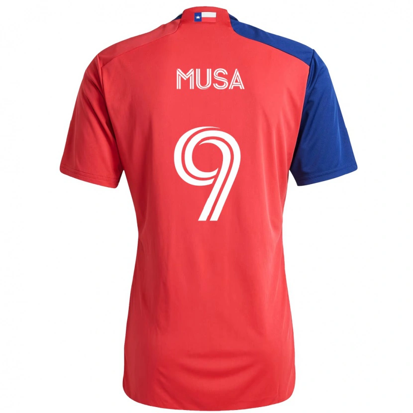 Danxen Dětské Petar Musa #9 Světle Modrá Červená Domů Hráčské Dresy 2025/26 Dres
