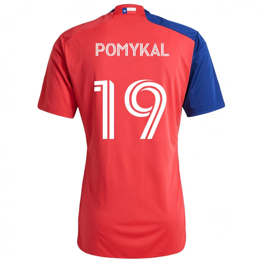 Danxen Dětské Paxton Pomykal #19 Světle Modrá Červená Domů Hráčské Dresy 2025/26 Dres