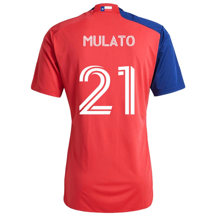 Danxen Dětské José Mulato #21 Světle Modrá Červená Domů Hráčské Dresy 2025/26 Dres