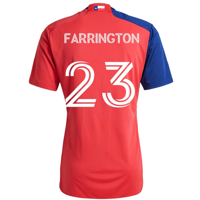 Danxen Dětské Logan Farrington #23 Světle Modrá Červená Domů Hráčské Dresy 2025/26 Dres