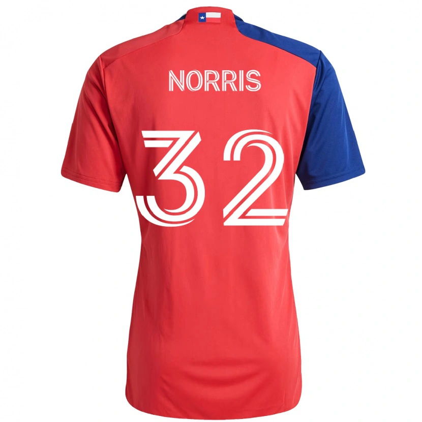 Danxen Dětské Nolan Norris #32 Světle Modrá Červená Domů Hráčské Dresy 2025/26 Dres