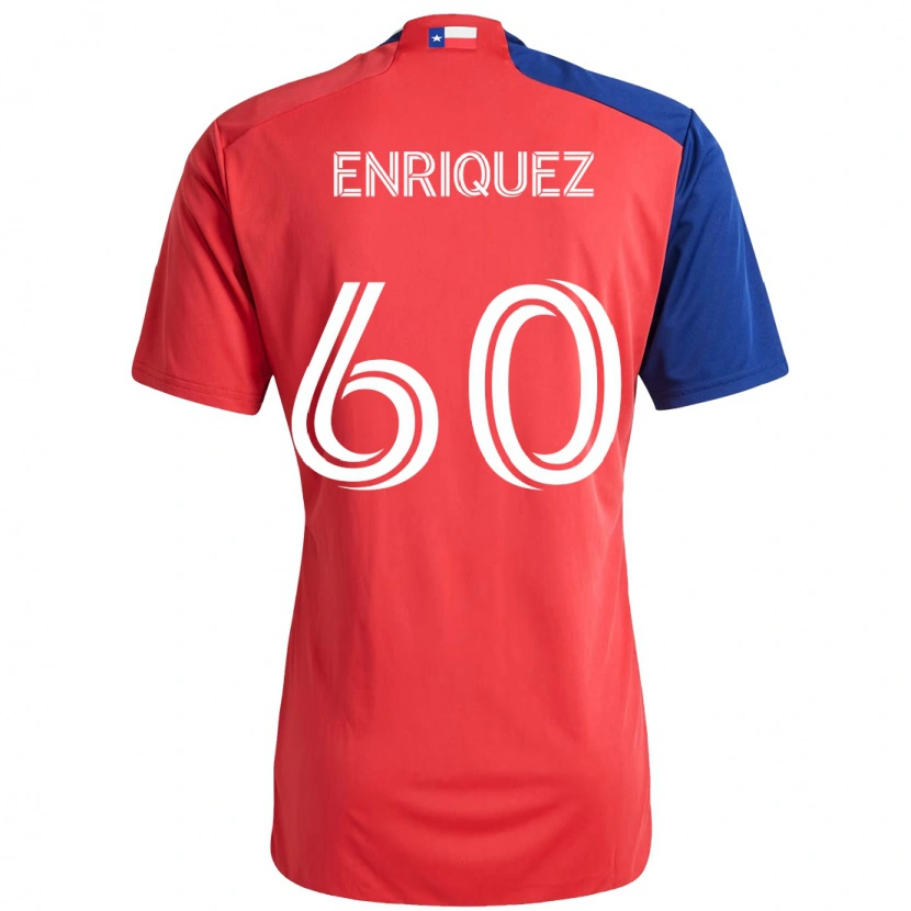 Danxen Dětské Fabian Enriquez #60 Světle Modrá Červená Domů Hráčské Dresy 2025/26 Dres
