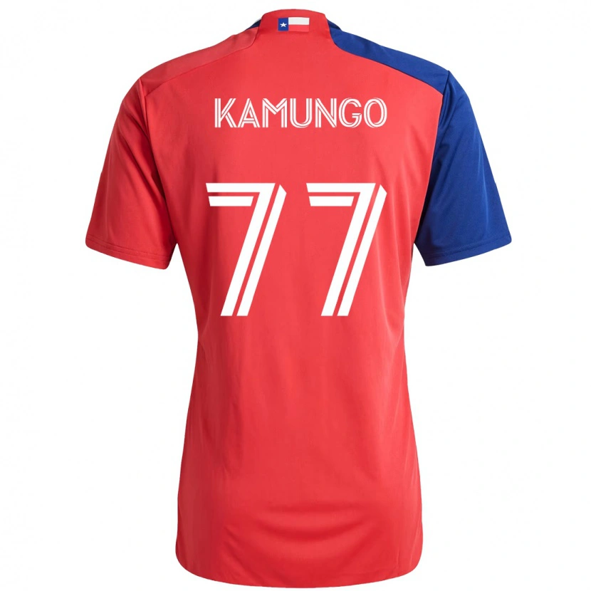 Danxen Dětské Bernard Kamungo #77 Světle Modrá Červená Domů Hráčské Dresy 2025/26 Dres