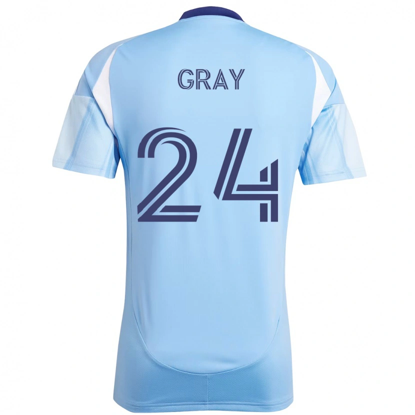 Danxen Dětské Tayvon Gray #24 Černá Modrá Oranžová Domů Hráčské Dresy 2025/26 Dres