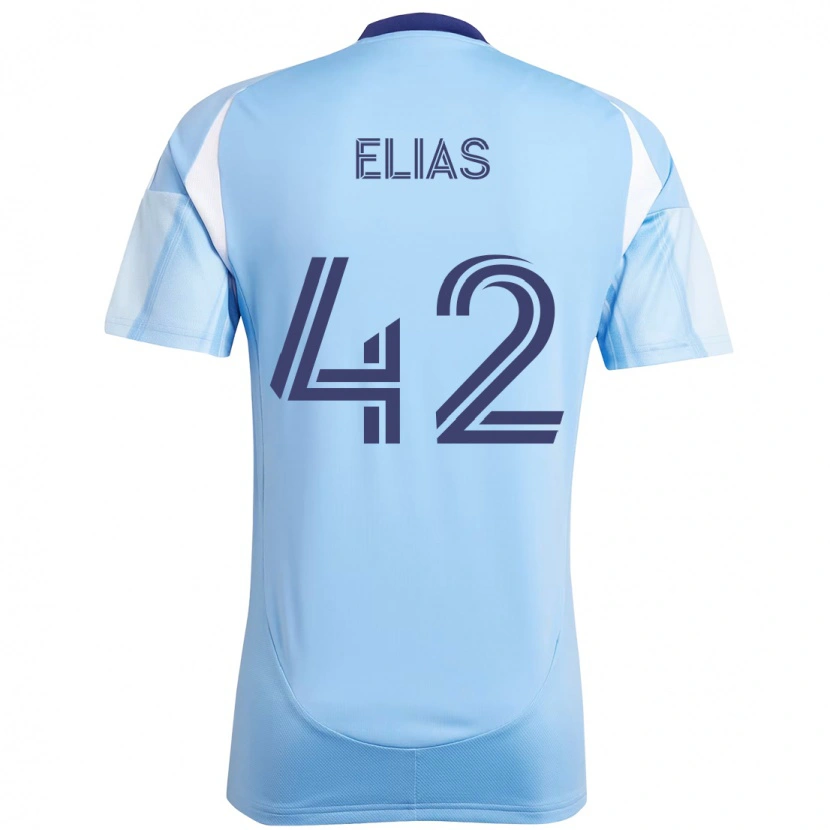 Danxen Dětské Piero Elias #42 Černá Modrá Oranžová Domů Hráčské Dresy 2025/26 Dres