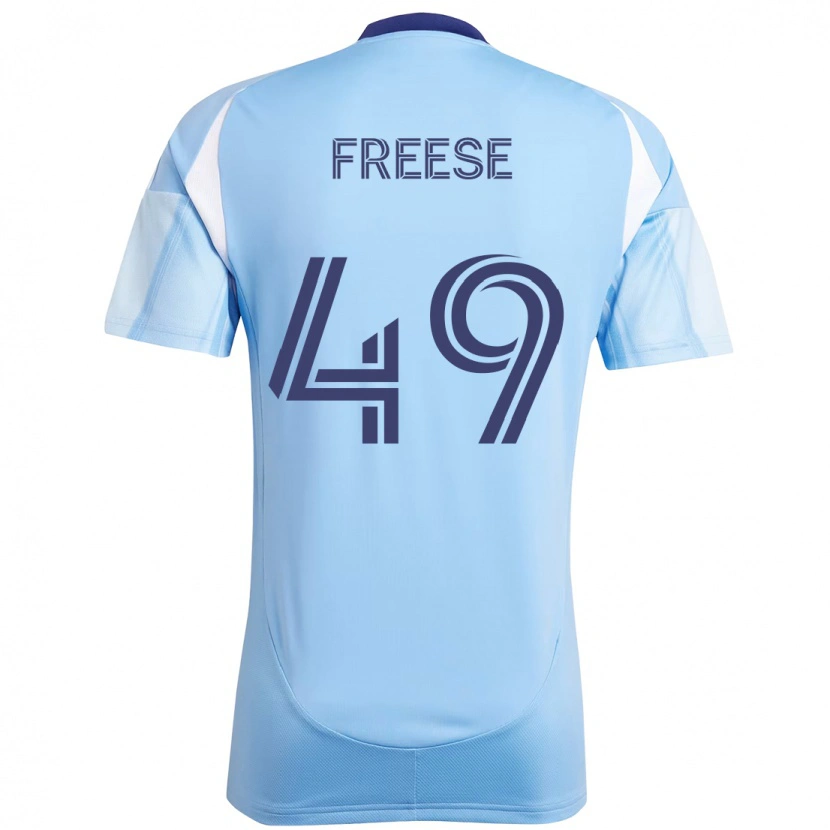 Danxen Dětské Matt Freese #49 Černá Modrá Oranžová Domů Hráčské Dresy 2025/26 Dres