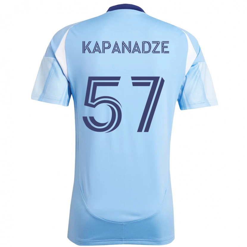 Danxen Dětské Nicholas Kapanadze #57 Černá Modrá Oranžová Domů Hráčské Dresy 2025/26 Dres