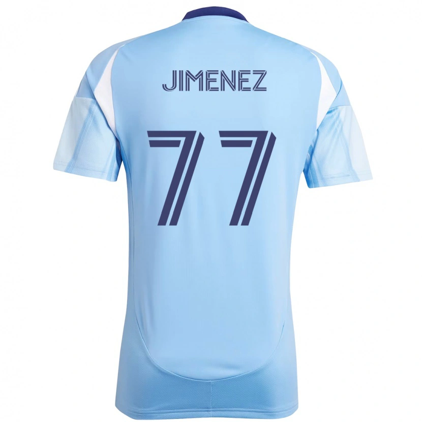 Danxen Dětské Jonathan Jiménez #77 Černá Modrá Oranžová Domů Hráčské Dresy 2025/26 Dres
