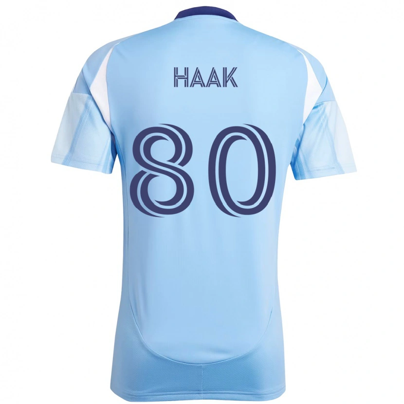 Danxen Dětské Justin Haak #80 Černá Modrá Oranžová Domů Hráčské Dresy 2025/26 Dres