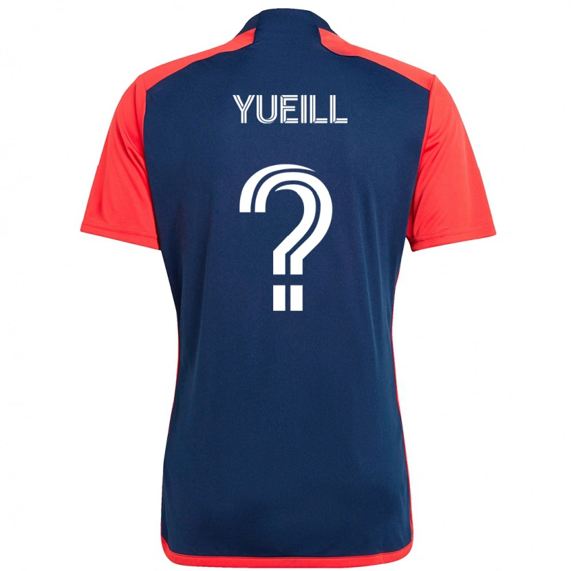 Danxen Dětské Jackson Yueill #0 Bílá Modrá Domů Hráčské Dresy 2025/26 Dres
