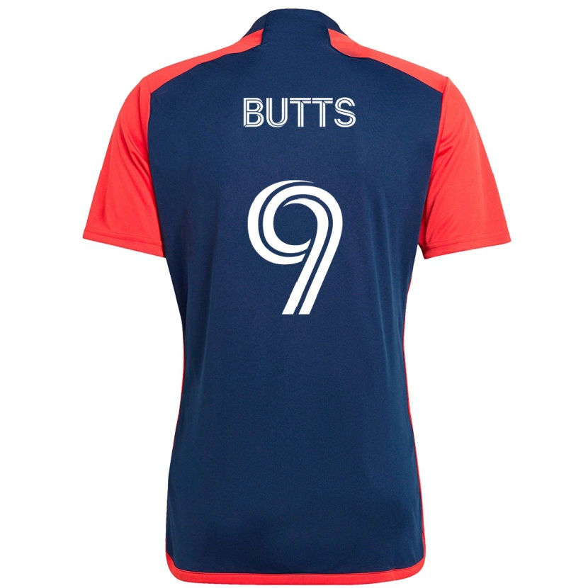 Danxen Dětské Liam Butts #9 Bílá Modrá Domů Hráčské Dresy 2025/26 Dres