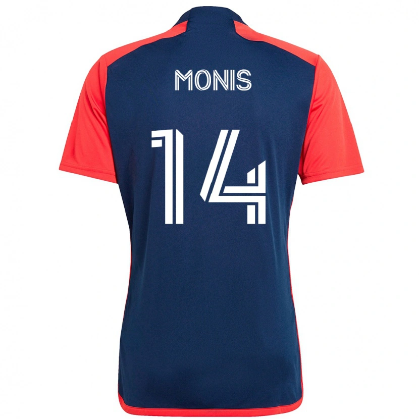 Danxen Dětské Alex Monis #14 Bílá Modrá Domů Hráčské Dresy 2025/26 Dres