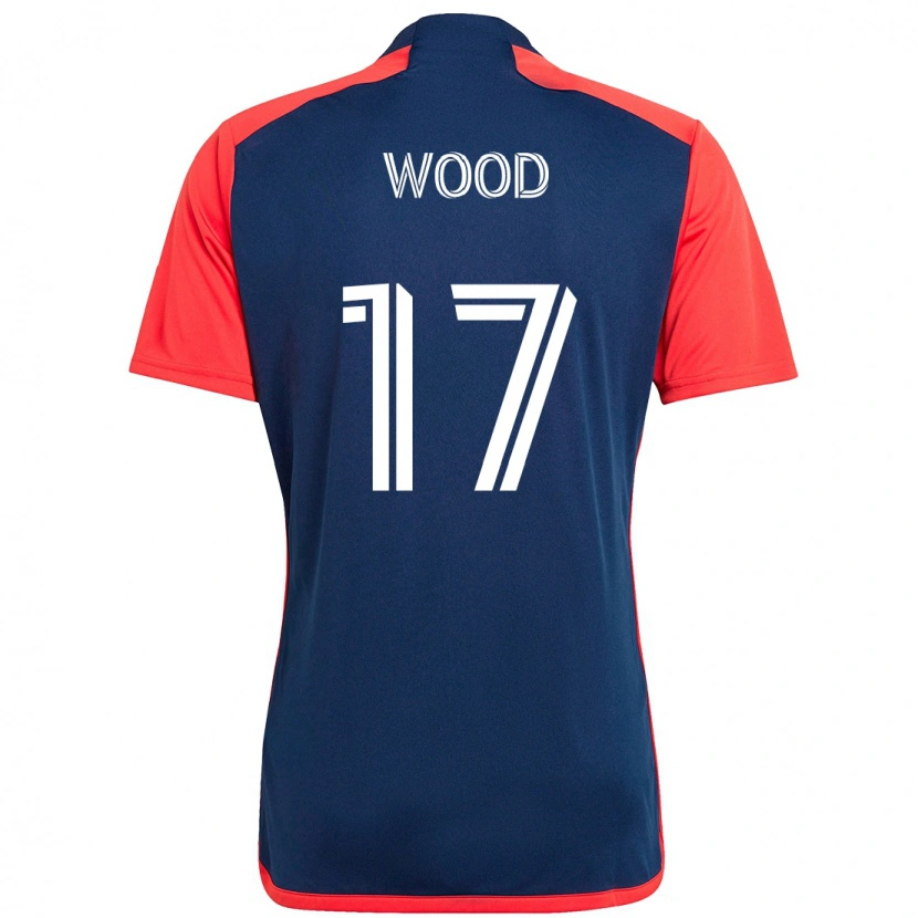 Danxen Dětské Bobby Wood #17 Modrá Červená Domů Hráčské Dresy 2025/26 Dres