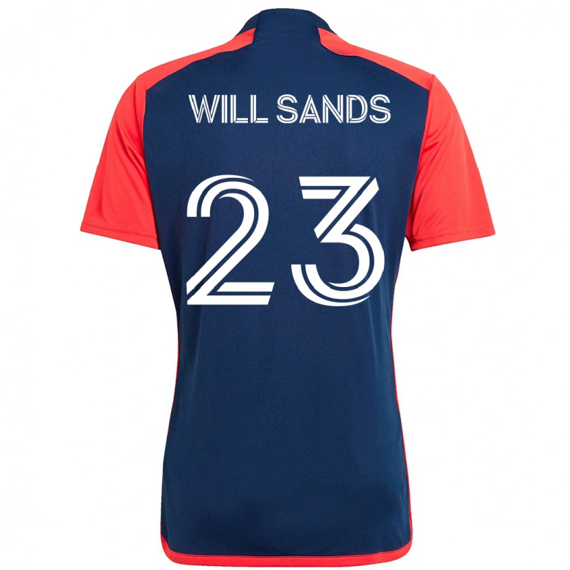 Danxen Dětské Will Sands #23 Modrá Červená Domů Hráčské Dresy 2025/26 Dres
