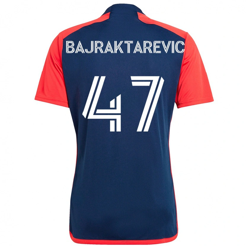 Danxen Dětské Esmir Bajraktarevic #47 Bílá Modrá Domů Hráčské Dresy 2025/26 Dres