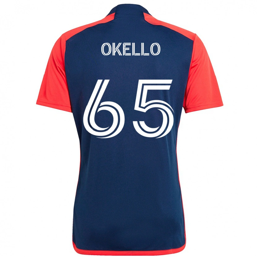 Danxen Dětské Noble Okello #65 Bílá Modrá Domů Hráčské Dresy 2025/26 Dres