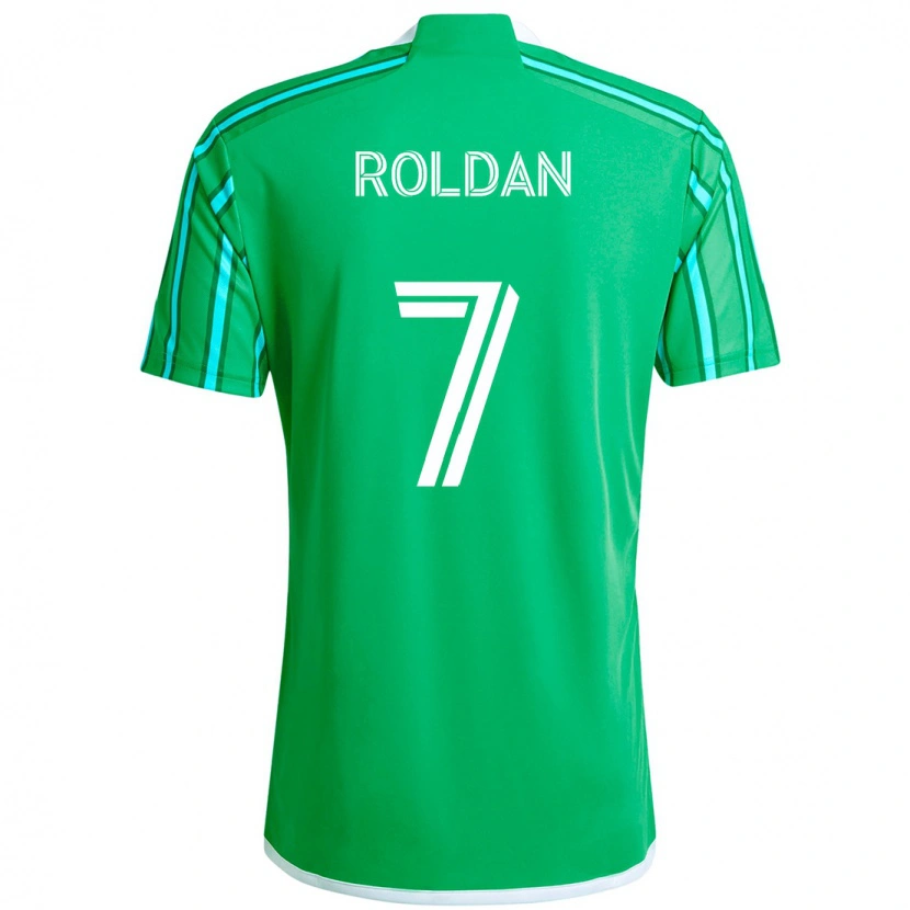 Danxen Dětské Cristian Roldán #7 Světle Modrá Domů Hráčské Dresy 2025/26 Dres