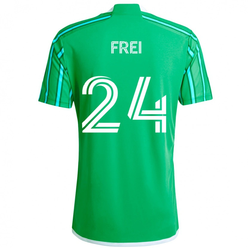 Danxen Dětské Stefan Frei #24 Světle Modrá Domů Hráčské Dresy 2025/26 Dres
