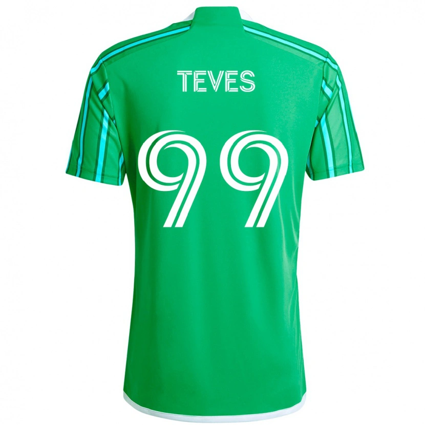 Danxen Dětské Dylan Teves #99 Světle Modrá Domů Hráčské Dresy 2025/26 Dres