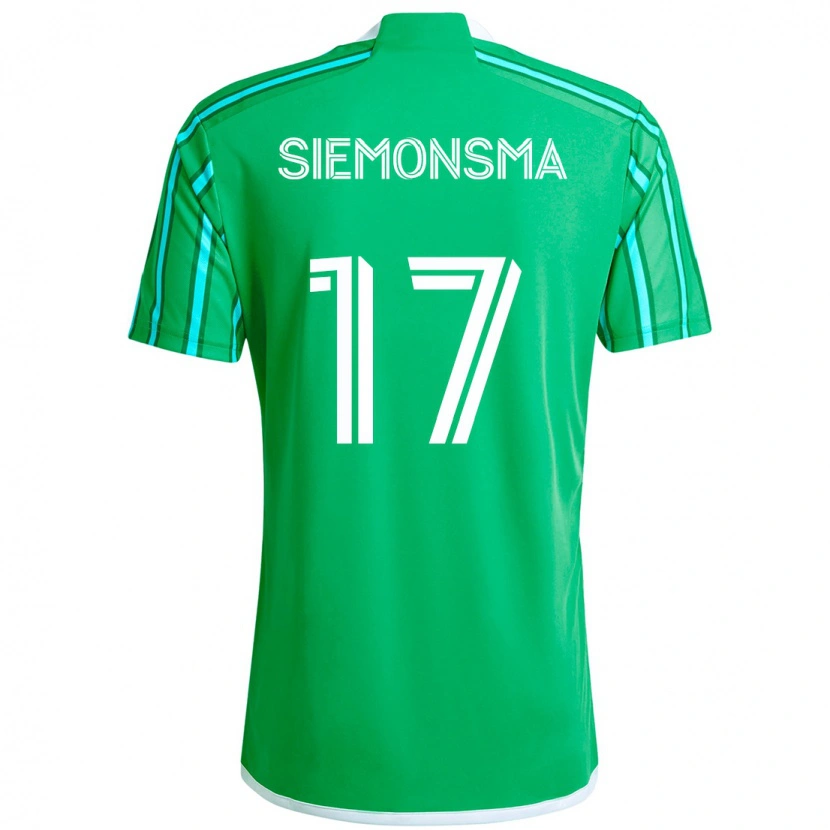 Danxen Dětské Sianna Siemonsma #17 Světle Modrá Domů Hráčské Dresy 2025/26 Dres